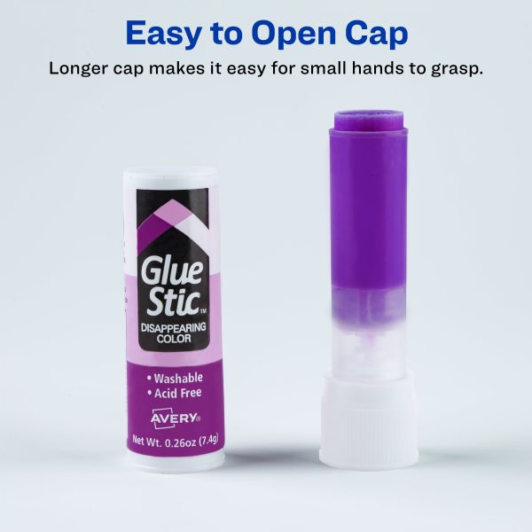 Glue Stic Glue Sticks, Purple, 6-Pack 98071 | Avery.com